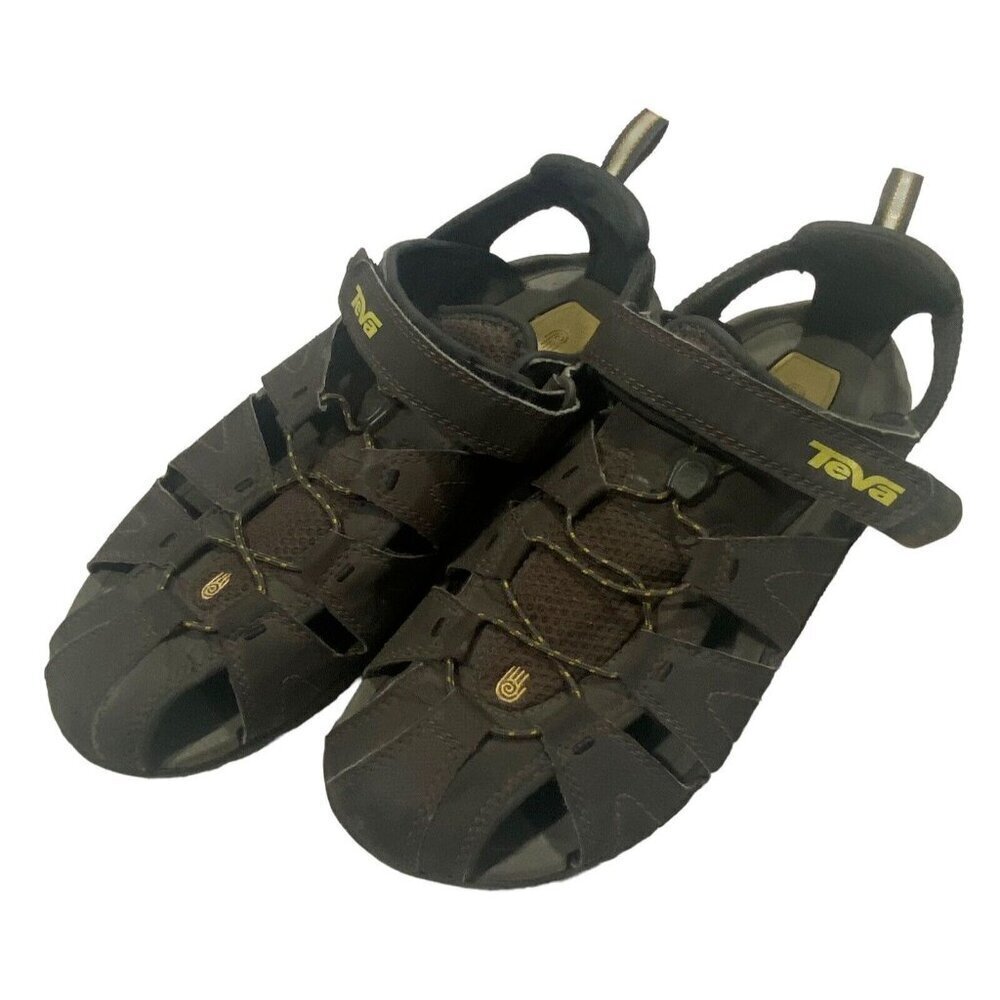 TEVA Men‎ Sandals Size 10 Brown Fore Bay Outdoor Fisherman Casual Summer s-15